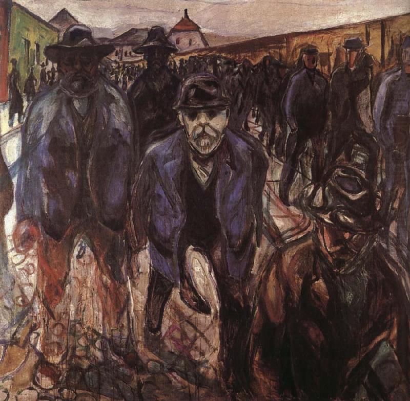 Edvard Munch The worker on the way home china oil painting image